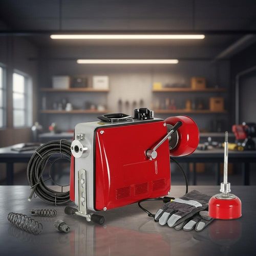 Rohrreinigungsmaschine Rohrreiniger 500W 16mm Abflussreiniger Zubehör Spirale