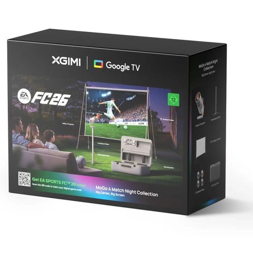XGIMI Mogo 4 Match Night Collection Bundle mit Beamer, Google TV, Leinwand, Koffer, Stand, Filter