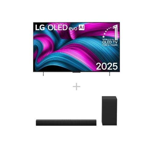 LG 42 ″ OLED evo AI C5 4K Smart TV + 2.1 Soundbar DS40T mit 300 Watt OLED42C5ELB.DS40001