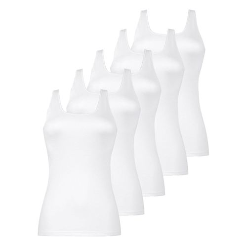 Achselhemd NINA VON C. "5er Pack Achselhemd Daily", Damen, Gr. 50, N-Gr, weiß, Obermaterial: 100% Baumwolle CO., Unterhemden