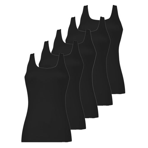Achselhemd NINA VON C. "5er Pack Achselhemd Daily", Damen, Gr. 48, N-Gr, schwarz, Obermaterial: 100% Baumwolle CO., Unterhemden