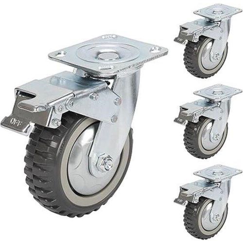 Schwere Lastenrollen / Transportrollen für Möbel - Schwere Lastenrollen aus Gummi - Transportrollen für Möbel und Haushaltsgegenstände