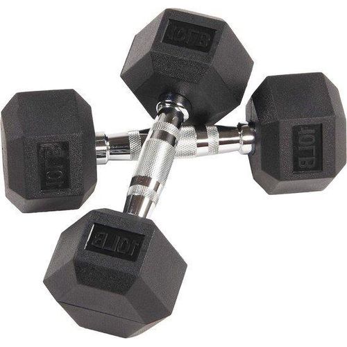Gummi eingeschlossene Hex Halter schwarz für Krafttraining