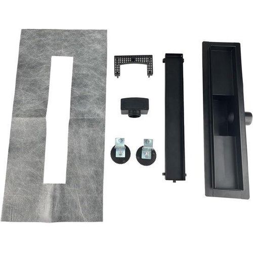 Flexibel Betegelbare Abflussrohr - 60 cm - Schwarz