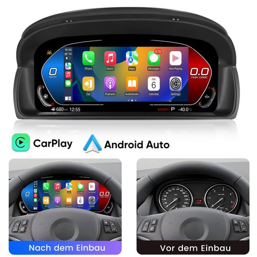 12,3 Zoll Kabelloses CarPlay Android Auto Digitales Cockpit für BMW X1 E84 (2006-2015) Retrofit Linux Auto Tacho Upgrade