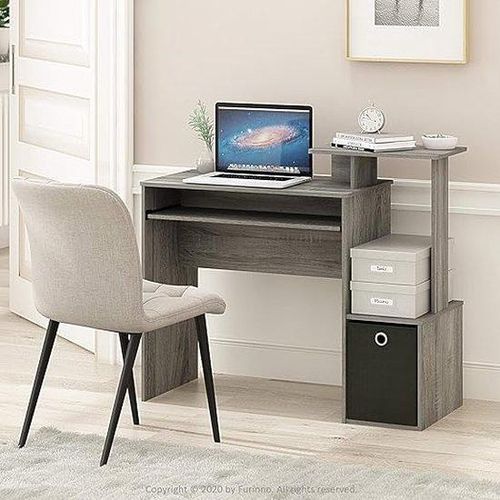 Holzbürostuhl Laptoparbeitsplatz, Computerarbeitsplatz, Büroarbeitsplatz, 40.2 x 40.2 x 86.5 cm