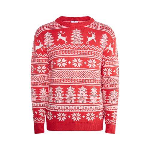Mo Kersttrui Heren rood wit