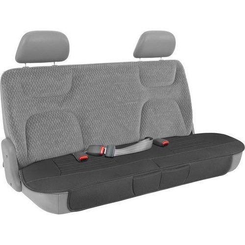 Autostoelhoezen, zwarte, kunstleer, gewatteerd, opbergzakken, set voor auto, SUV, volledig, premium, autostoelhoes, voor binnen