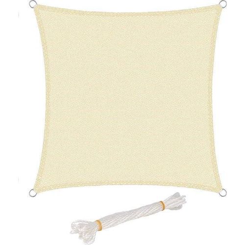 Rechthoekiges Sonnenschutzdach 4x6m Crème HDPE
