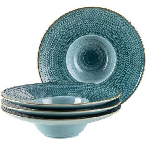 Hotelporselein-Set - 4 Stück - blau - 26,2 cm