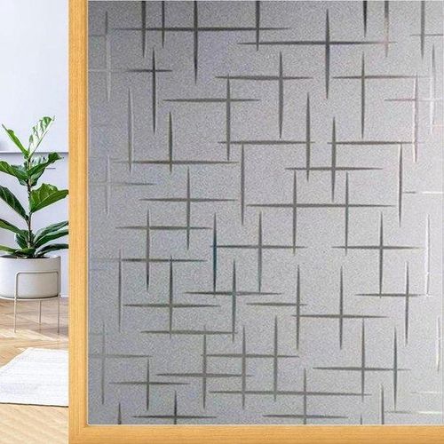 Privatschutz-Folie - Dekorative Raumverglasung - Mehr Privatsphäre schaffen - Statische Folie ohne Kleber - 140 x 700 cm - Sterne