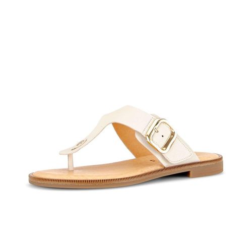 Zehentrenner GABOR "Zehentrenner", Damen, Gr. 40,5, beige, Schuhe Zehentrenner