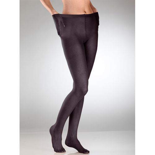 Feinstrumpfhose ESDA, Damen, Gr. 5/48, grau (grafit), 100% Polyamid, Strumpfhosen Feinstrumpfhose