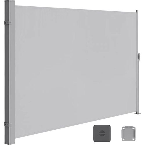In And OutdoorMatch Sichtschutznetz Hermina - 250x350cm hellgrau - Windschutzscheibe - Sichtschutztuch - Sichtschutztuch - Zaun - Windschutzgitter - PVC Windtuch