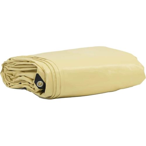 Plane 650g / m² Beige 4 x 5 m Canvas mit PVC-Beschichtung