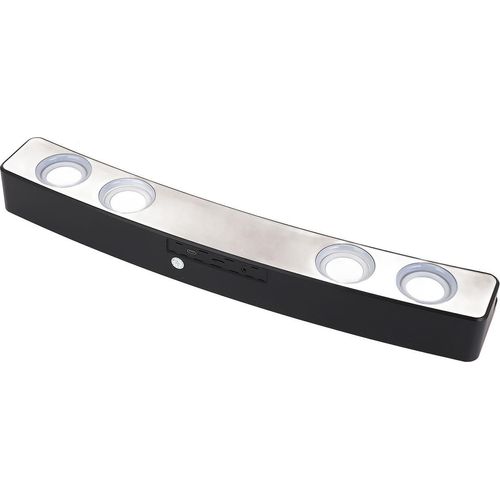 Computerlautsprecher, HiFi-Stereo-RGB-PC-Gaming-Lautsprecher, 13 Mechanische Tasten, HD-Bildschirm, Untersttzt Speicherkarte, Stilvoll fr Laptop, Tablet (Schwarz)
