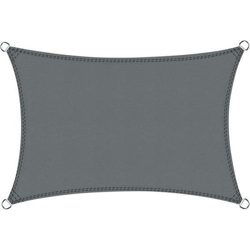Luifel, Rechthoekig, 4 x 5 m, Zonwering, UV-bescherming, Windbescherming, Buiten, Terras, Balkon, Grijs
