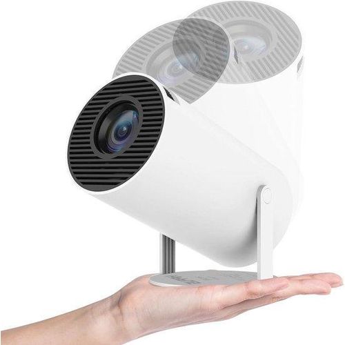 4K-Mobilprojektor mit 180-Grad-Drehfunktion - kleiner Videoprojektor - mobiler Filmprojektor - automatische Kippkorrektur - kompakter Heimkinoprojektor