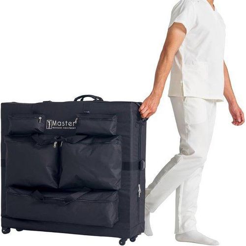 Famanu Massagetisch auf Rollen mit Tasche - Ideal für mobile Therapeuten