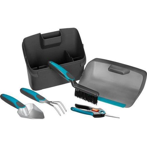 Gartenwerkzeug-Startset - Vielseitige Werkzeugbox mit Gartenwerkzeug - Schutz- und Lagerbox (8971-20)
