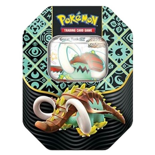 Pokemon Paldean Fates: Great Tusk ex Tin