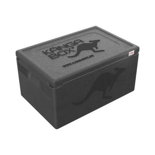 KÄNGABOX Professional GN 1/1 Thermobox 48 l, 600 x 400 x 330 mm, Standardgriff, EPP, schwarzer Deckel