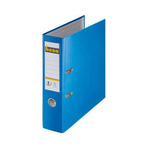 bene Kunststoff-Briefordner, blau, 80 mm Rückenbr.