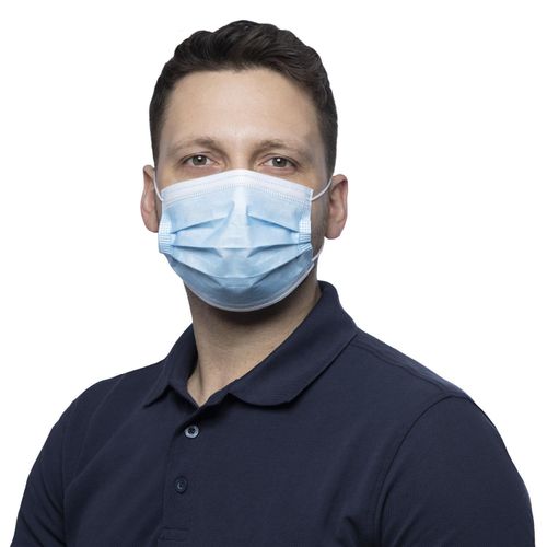 NITRAS PROTECT, medizinische Gesichtsmaske, blau, Box à 50 Stück