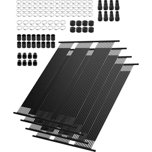 4er Set Solarpanel für Poolheizung - Solarkollektor 1235x3100mm - Solarheizung System - Energieeffiziente Pool Beheizung
