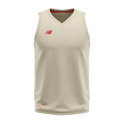 New Balance Heren V Hals Regular Tank Top (Angora)