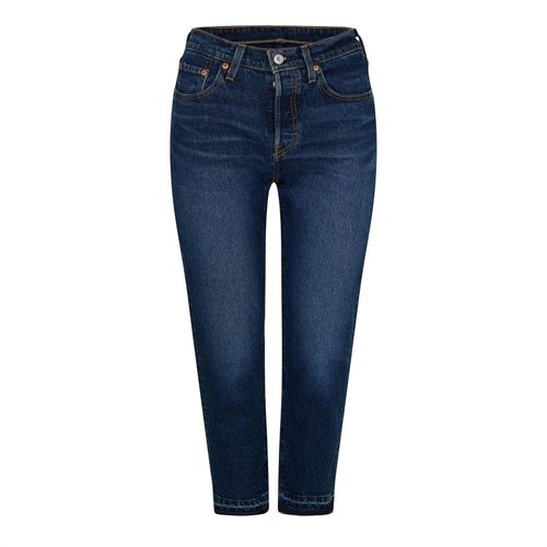 Levis Damesjeans 501 met rechte pijpen en enkellengte (Uit een droom)