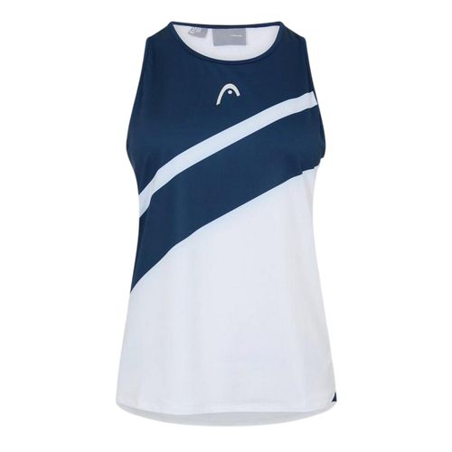 Head Tennistanktop met ronde hals voor dames (Wit, Marine)