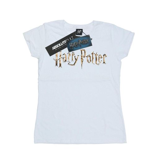 Harry Potter Dames/Dames T-shirt Katoen met Logo in Kleur (Wit)