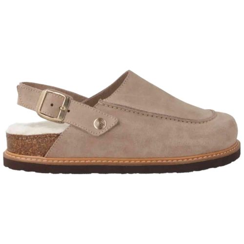 Sandalen Genuins GALBANO VELOUR WOOL TAUPE für Unisex