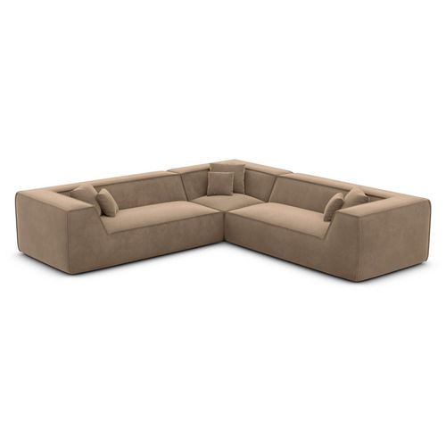 Ecksofa Monterola L Form aus Stoff
