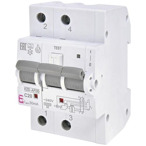 ETI Brandschutzschalter KZS-AFDD 3M2p 2-polig C20