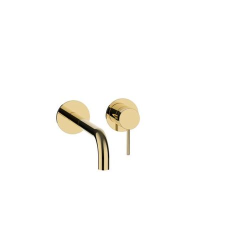 Herzbach MODUL7 Waschtisch-Armatur 70.702402.1.03 Fertigset 240mm PVD Gold
