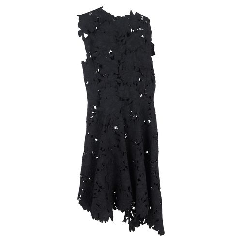 Sportmax Kant Midi-jurk in Zwart Polyester