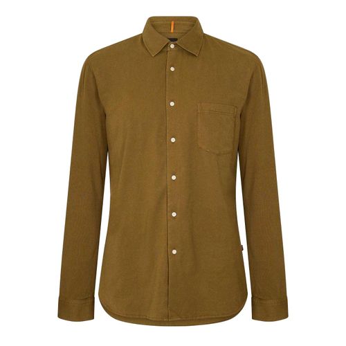 Boss Heren Mysoft Slim overhemd (Groen)
