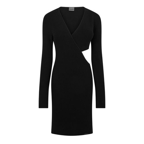 Hugo Dames/Dames Skelletty Mini-jurk met lange mouwen (Zwart)