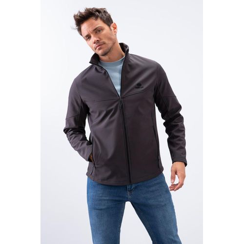 Heren Solid Scuba Zip-Front Jas
