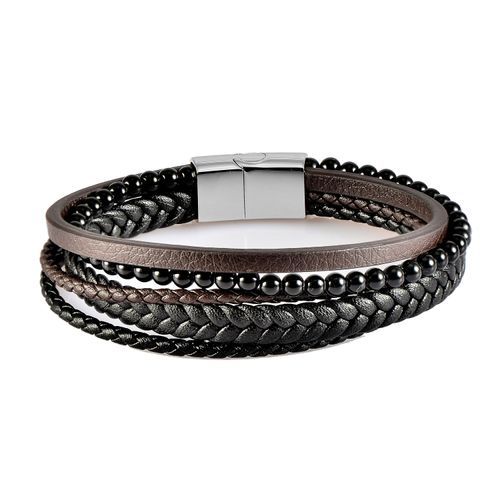 US Polo Assn Jewellery Brandon Schwarzes Armband