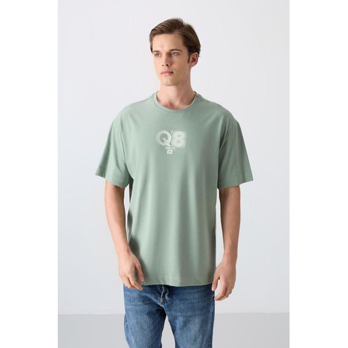 Overlookende Gedrukte Logo Crew Neck T-Shirt