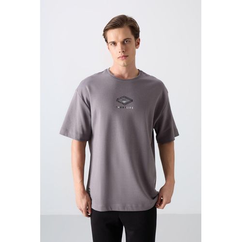 Überdimensionales Baumwoll-Mix Logo T-Shirt