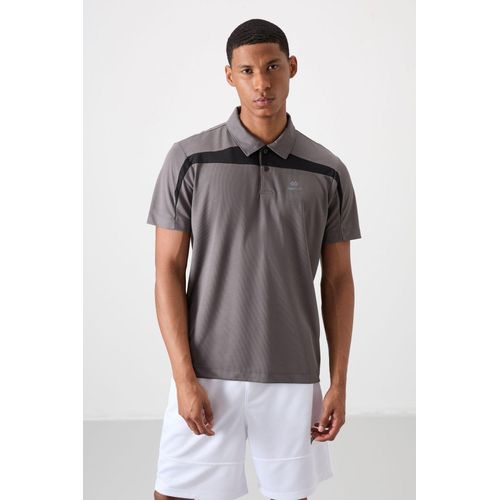 Heren kleur-geblokkeerde polo t-shirt