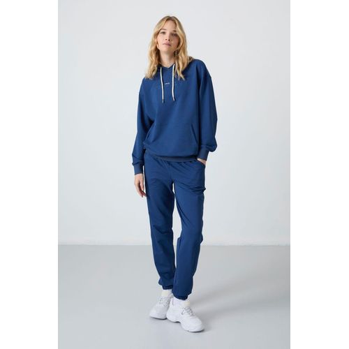 Überdimensionales Kapuzen-Sweatshirt und Hosen-Set
