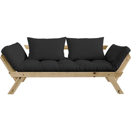 Schlafsofa KARUP DESIGN "Bebop, inkl. Futonmatratze – vielseitig klappbar, Breite: 180/200 cm", grau, natur, Sofas, Schlafsofa, inkl. Futonmatratze