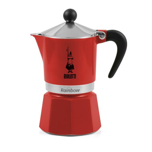 Espressokocher Rainbow 1 Tasse rot