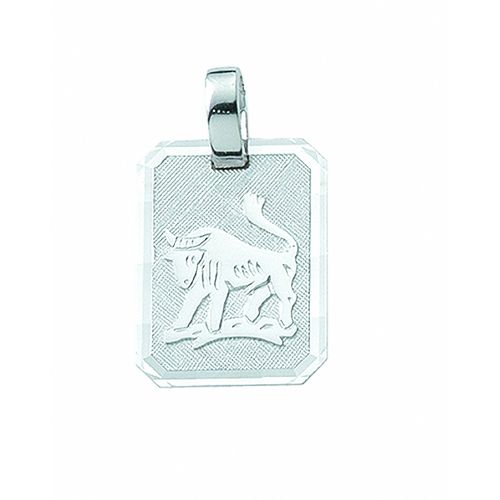 Sternzeichenanhänger ADELIA´S "Sternzeichen Anhänger Stier 925 Silber", silber, Schmuckanhänger, Damen, Stier, Silber 925 (Sterlingsilber), Silberanhänger Stier