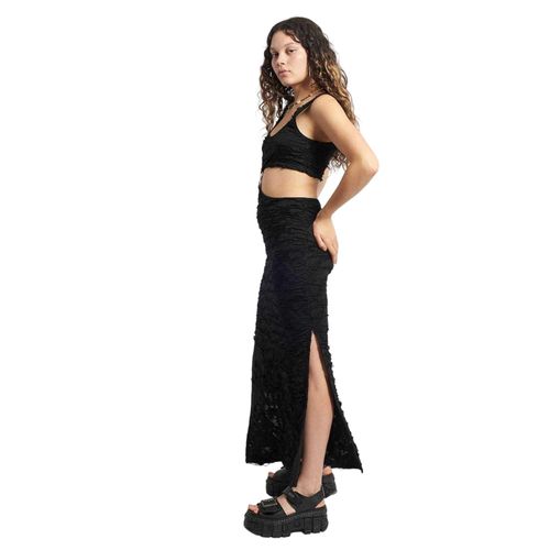 The Ragged Priest Dames/Dames Nachtschade Maxi Dress (Zwart)